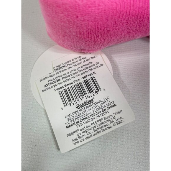 Peeps 6" Plush Marshmallow Scented Pink Bunny With Tutu - Picture 7 of 9